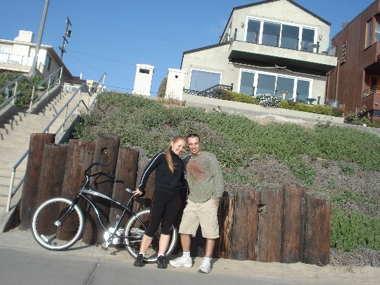 Passeio de bicicleta nas praias da California