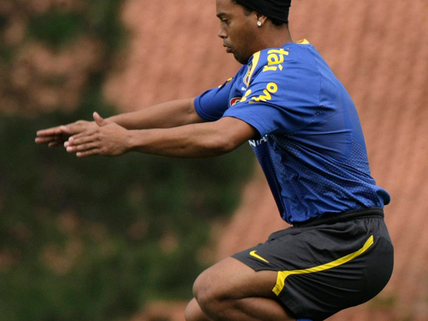 Treino da Sele��o Brasileira