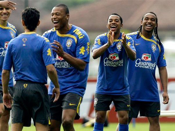 Treino da Sele��o Brasileira