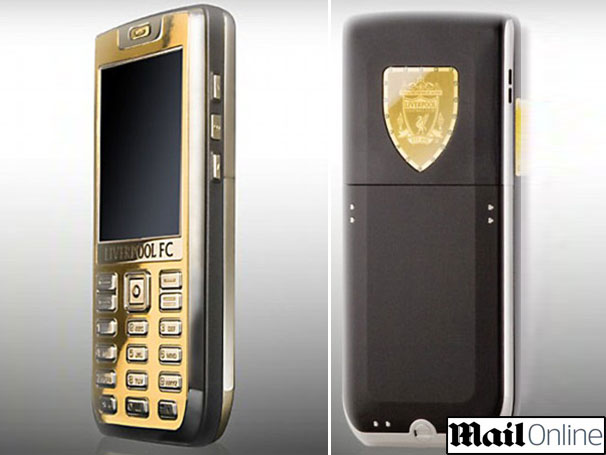 Liverpool lan�a celular coberto de ouro e diamantes no valor de R$: 46,5 mil