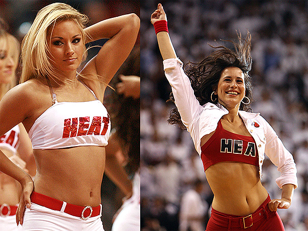 Cheerleaders do Miami Heat s�o tetracampe�s da NBA