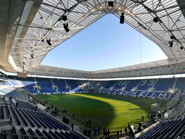 Conhe�a o novo est�dio do Hoffenheim