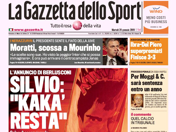 Kak� recusa proposta milion�ria e permanece no Milan