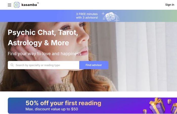 Kasamba Review Psychic Chat Tarot Astrology