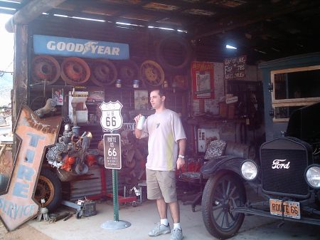 A famosa Route 66 - de Las Vegas para Grand Canyon