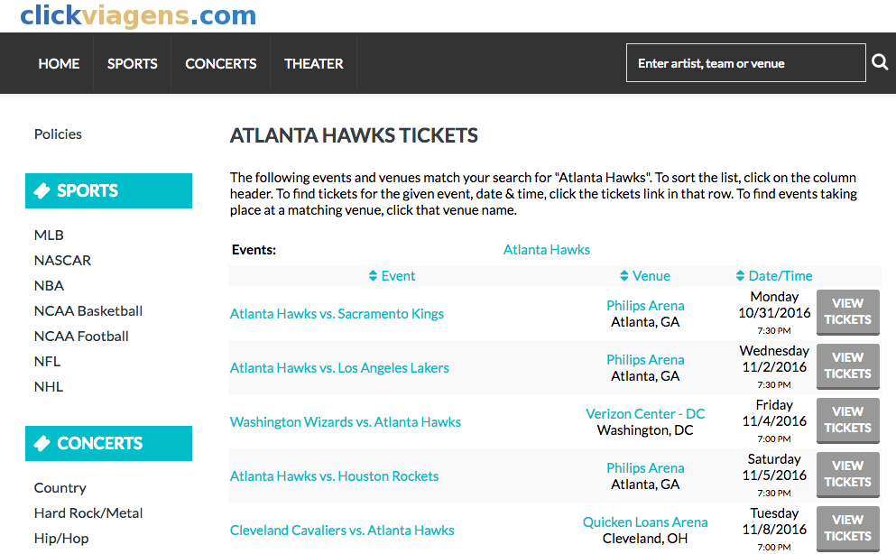 Site seguro para comprar ingressos da NBA nos Estados Unidos